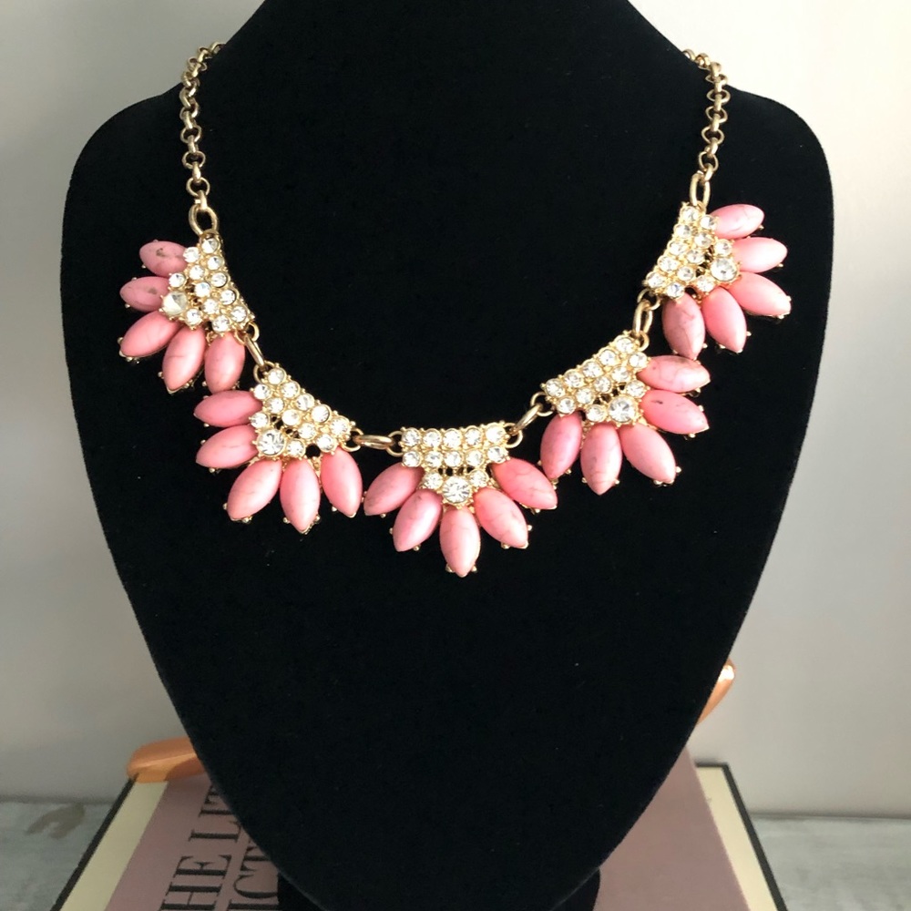 BaubleBar Pink Crystal Necklace